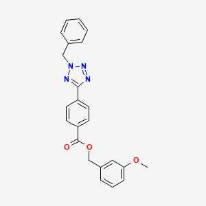 molecular formula C23H20N4O3 B3746991 3-methoxybenzyl 4-(2-benzyl-2H-tetrazol-5-yl)benzoate 
