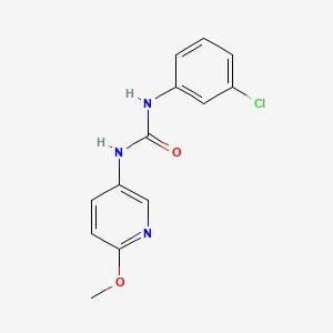 molecular formula C13H12ClN3O2 B3747002 N-(3-chlorophenyl)-N'-(6-methoxypyridin-3-yl)urea 
