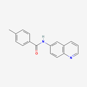 molecular formula C17H14N2O B3747005 4-methyl-N-6-quinolinylbenzamide 