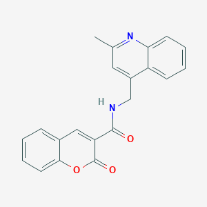 molecular formula C21H16N2O3 B3747034 N-[(2-methyl-4-quinolinyl)methyl]-2-oxo-2H-chromene-3-carboxamide 