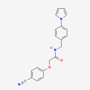 molecular formula C20H17N3O2 B3747050 2-(4-cyanophenoxy)-N-[4-(1H-pyrrol-1-yl)benzyl]acetamide 
