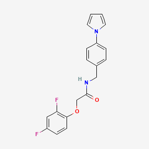 molecular formula C19H16F2N2O2 B3747057 2-(2,4-difluorophenoxy)-N-[4-(1H-pyrrol-1-yl)benzyl]acetamide 