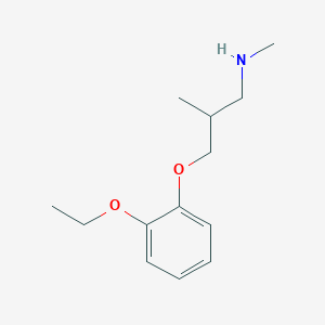 molecular formula C13H21NO2 B374708 3-(2-ethoxyphenoxy)-N,2-dimethyl-1-propanamine 