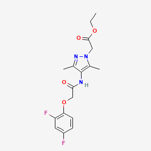 ethyl (4-{[(2,4-difluorophenoxy)acetyl]amino}-3,5-dimethyl-1H-pyrazol-1-yl)acetate