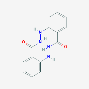 molecular formula C14H12N4O2 B374710 5,6,12,13-Tetrahydrodibenzo[c,h][1,2,6,7]tetraazecine-7,14-dione 
