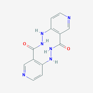 molecular formula C12H10N6O2 B374711 5,6,12,13-Tetrahydrodipyrido[4,3-c:4,3-h][1,2,6,7]tetraazecine-7,14-dione 
