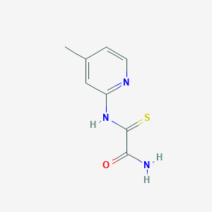 molecular formula C8H9N3OS B3747114 2-[(4-methylpyridin-2-yl)amino]-2-thioxoacetamide 