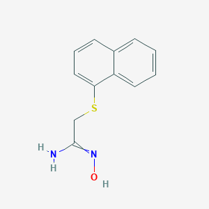molecular formula C12H12N2OS B374712 N'-hydroxy-2-naphthalen-1-ylsulfanylethanimidamide 