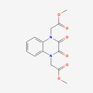 molecular formula C14H14N2O6 B3747140 dimethyl 2,2'-(2,3-dioxo-2,3-dihydroquinoxaline-1,4-diyl)diacetate 