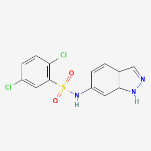 molecular formula C13H9Cl2N3O2S B3747160 2,5-dichloro-N-1H-indazol-6-ylbenzenesulfonamide 