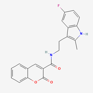 molecular formula C21H17FN2O3 B3747195 N-[2-(5-fluoro-2-methyl-1H-indol-3-yl)ethyl]-2-oxo-2H-chromene-3-carboxamide 