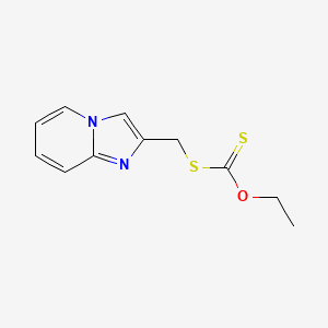 molecular formula C11H12N2OS2 B3747203 O-ethyl S-(imidazo[1,2-a]pyridin-2-ylmethyl) dithiocarbonate 