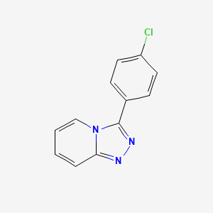 molecular formula C12H8ClN3 B3747209 3-(4-chlorophenyl)[1,2,4]triazolo[4,3-a]pyridine 