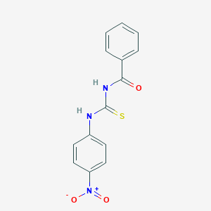 molecular formula C14H11N3O3S B374721 N-benzoyl-N'-(4-nitrophenyl)thiourea CAS No. 40611-33-4