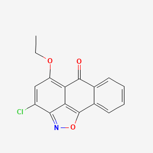 molecular formula C16H10ClNO3 B3747219 3-chloro-5-ethoxy-6H-anthra[1,9-cd]isoxazol-6-one 
