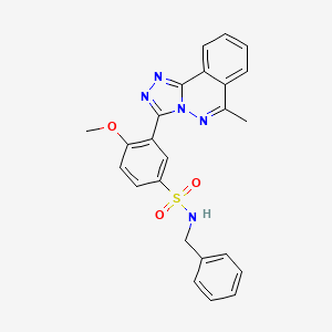 molecular formula C24H21N5O3S B3747238 N-benzyl-4-methoxy-3-(6-methyl[1,2,4]triazolo[3,4-a]phthalazin-3-yl)benzenesulfonamide 