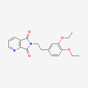 molecular formula C19H20N2O4 B3747264 6-[2-(3,4-diethoxyphenyl)ethyl]-5H-pyrrolo[3,4-b]pyridine-5,7(6H)-dione 