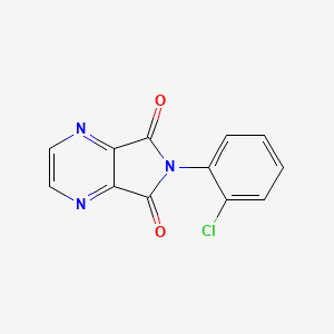 molecular formula C12H6ClN3O2 B3747272 6-(2-chlorophenyl)-5H-pyrrolo[3,4-b]pyrazine-5,7(6H)-dione 