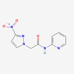 molecular formula C10H9N5O3 B3747315 2-(3-nitro-1H-pyrazol-1-yl)-N-2-pyridinylacetamide 