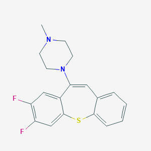 molecular formula C19H18F2N2S B374732 1-(7,8-Difluorodibenzo[b,f]thiepin-10-yl)-4-methylpiperazine 
