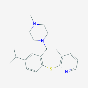 molecular formula C21H27N3S B374734 6-(4-Methylpiperazin-1-yl)-8-propan-2-yl-5,6-dihydro-[1]benzothiepino[2,3-b]pyridine 