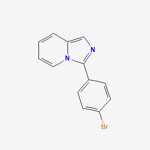 molecular formula C13H9BrN2 B3747349 3-(4-溴苯基)咪唑并[1,5-a]吡啶 
