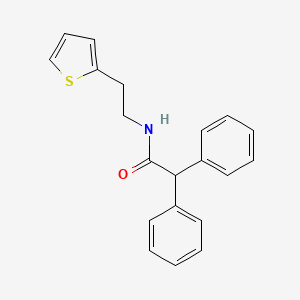 molecular formula C20H19NOS B3747355 2,2-diphenyl-N-[2-(2-thienyl)ethyl]acetamide 