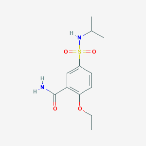 molecular formula C12H18N2O4S B3747363 2-ethoxy-5-[(isopropylamino)sulfonyl]benzamide 