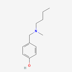 molecular formula C12H19NO B3747375 4-{[butyl(methyl)amino]methyl}phenol 