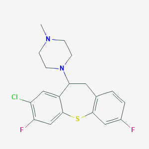 molecular formula C19H19ClF2N2S B374739 1-(8-Chloro-3,7-difluoro-10,11-dihydrodibenzo[b,f]thiepin-10-yl)-4-methylpiperazine 