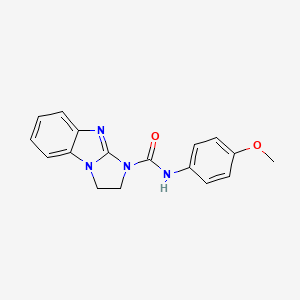 molecular formula C17H16N4O2 B3747407 N-(4-methoxyphenyl)-2,3-dihydro-1H-imidazo[1,2-a]benzimidazole-1-carboxamide 