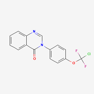 molecular formula C15H9ClF2N2O2 B3747413 3-{4-[chloro(difluoro)methoxy]phenyl}quinazolin-4(3H)-one 