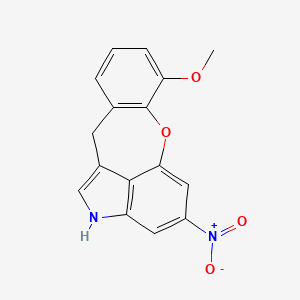 molecular formula C16H12N2O4 B3747427 7-methoxy-4-nitro-2,11-dihydro[1]benzoxepino[4,3,2-cd]indole 