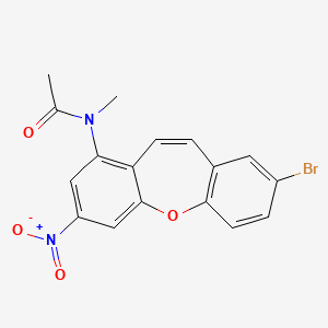 molecular formula C17H13BrN2O4 B3747431 N-(8-bromo-3-nitrodibenzo[b,f]oxepin-1-yl)-N-methylacetamide 