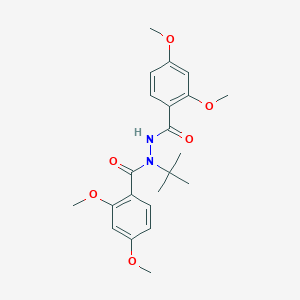 molecular formula C22H28N2O6 B3747434 N-(tert-butyl)-N'-(2,4-dimethoxybenzoyl)-2,4-dimethoxybenzohydrazide 