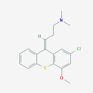 (3Z)-3-(2-chloro-4-methoxythioxanthen-9-ylidene)-N,N-dimethylpropan-1-amine