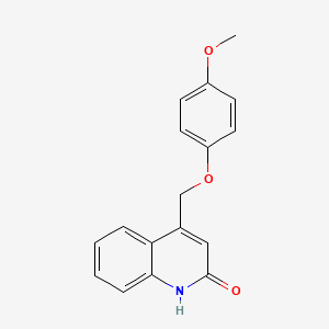 molecular formula C17H15NO3 B3747476 4-[(4-methoxyphenoxy)methyl]quinolin-2(1H)-one 