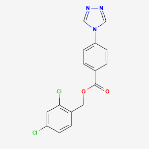 molecular formula C16H11Cl2N3O2 B3747513 2,4-dichlorobenzyl 4-(4H-1,2,4-triazol-4-yl)benzoate 