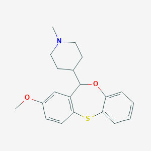 molecular formula C20H23NO2S B374752 4-(8-methoxy-6H-benzo[c][1,5]benzoxathiepin-6-yl)-1-methylpiperidine 