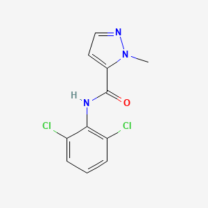 molecular formula C11H9Cl2N3O B3747532 N-(2,6-dichlorophenyl)-1-methyl-1H-pyrazole-5-carboxamide 