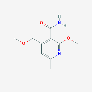 molecular formula C10H14N2O3 B3747586 2-methoxy-4-(methoxymethyl)-6-methylnicotinamide 