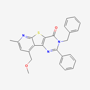 molecular formula C25H21N3O2S B3747603 3-benzyl-9-(methoxymethyl)-7-methyl-2-phenylpyrido[3',2':4,5]thieno[3,2-d]pyrimidin-4(3H)-one 