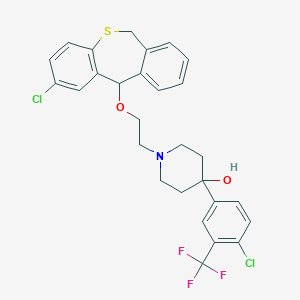 1-[2-[(2-Chloro-6,11-dihydrobenzo[c][1]benzothiepin-11-yl)oxy]ethyl]-4-[4-chloro-3-(trifluoromethyl)phenyl]piperidin-4-ol