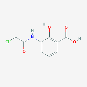 molecular formula C9H8ClNO4 B3747667 3-[(chloroacetyl)amino]-2-hydroxybenzoic acid 