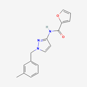 molecular formula C16H15N3O2 B3747677 N-[1-(3-methylbenzyl)-1H-pyrazol-3-yl]-2-furamide 