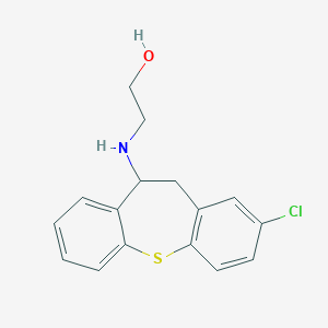 molecular formula C16H16ClNOS B374774 2-[(2-Chloro-10,11-dihydrodibenzo[b,f]thiepin-10-yl)amino]ethanol 