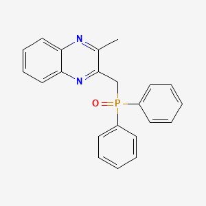 molecular formula C22H19N2OP B3747765 2-[(diphenylphosphoryl)methyl]-3-methylquinoxaline 