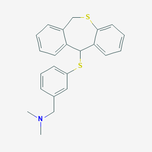 molecular formula C23H23NS2 B374785 N-[3-(6,11-dihydrodibenzo[b,e]thiepin-11-ylsulfanyl)benzyl]-N,N-dimethylamine 