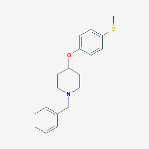 molecular formula C19H23NOS B374791 1-Benzyl-4-(4-methylsulfanylphenoxy)piperidine 