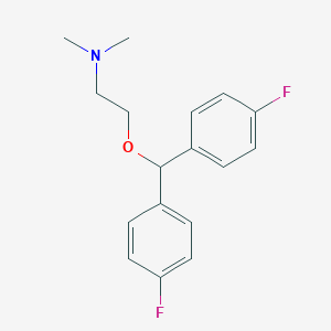molecular formula C17H19F2NO B374796 2-[bis(4-fluorophenyl)methoxy]-N,N-dimethylethanamine 